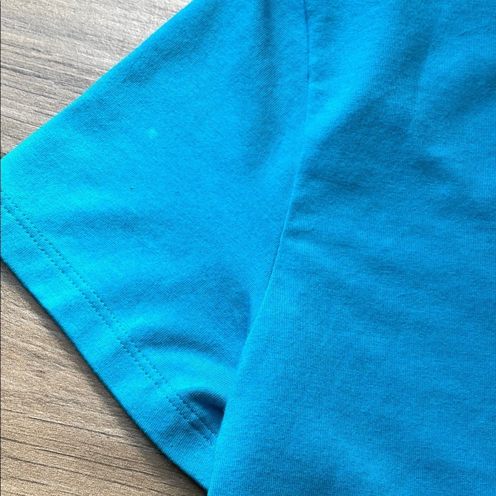 Theory Shirt Large Blue Short Sleeve Tee - Picture 4 of 4